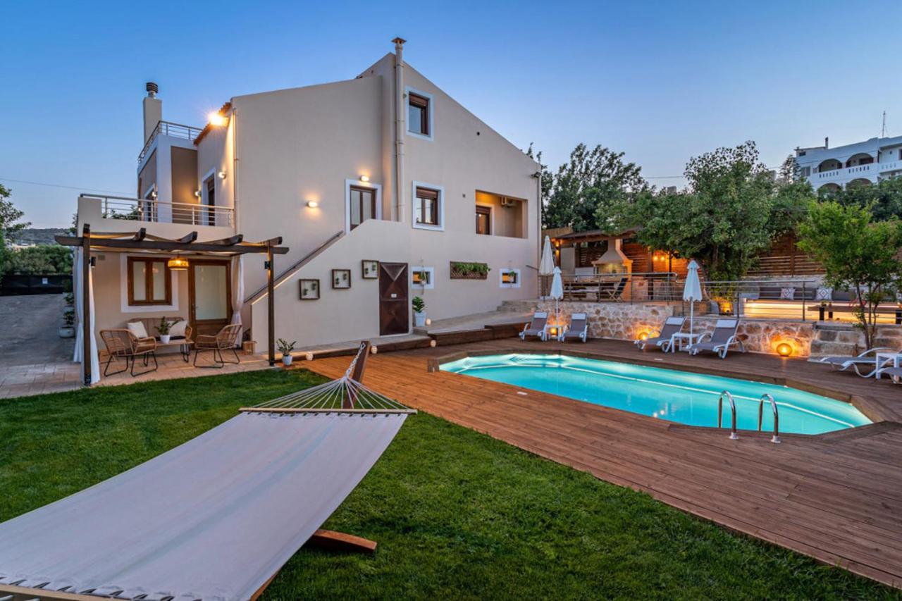Villa Ellovos With Private Pool Rethymno Esterno foto