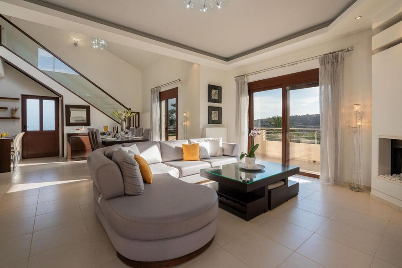 Villa Ellovos With Private Pool Rethymno Esterno foto